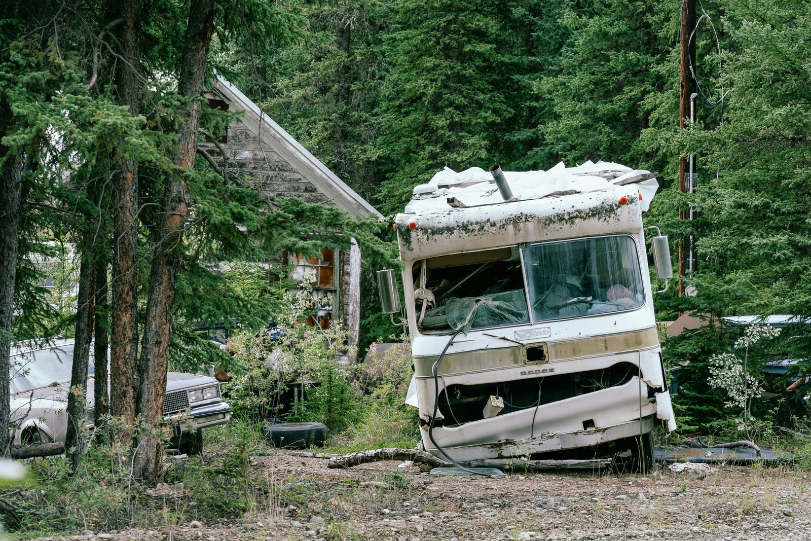 Broken motor Home