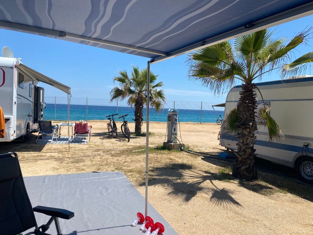 Motor home by the beach